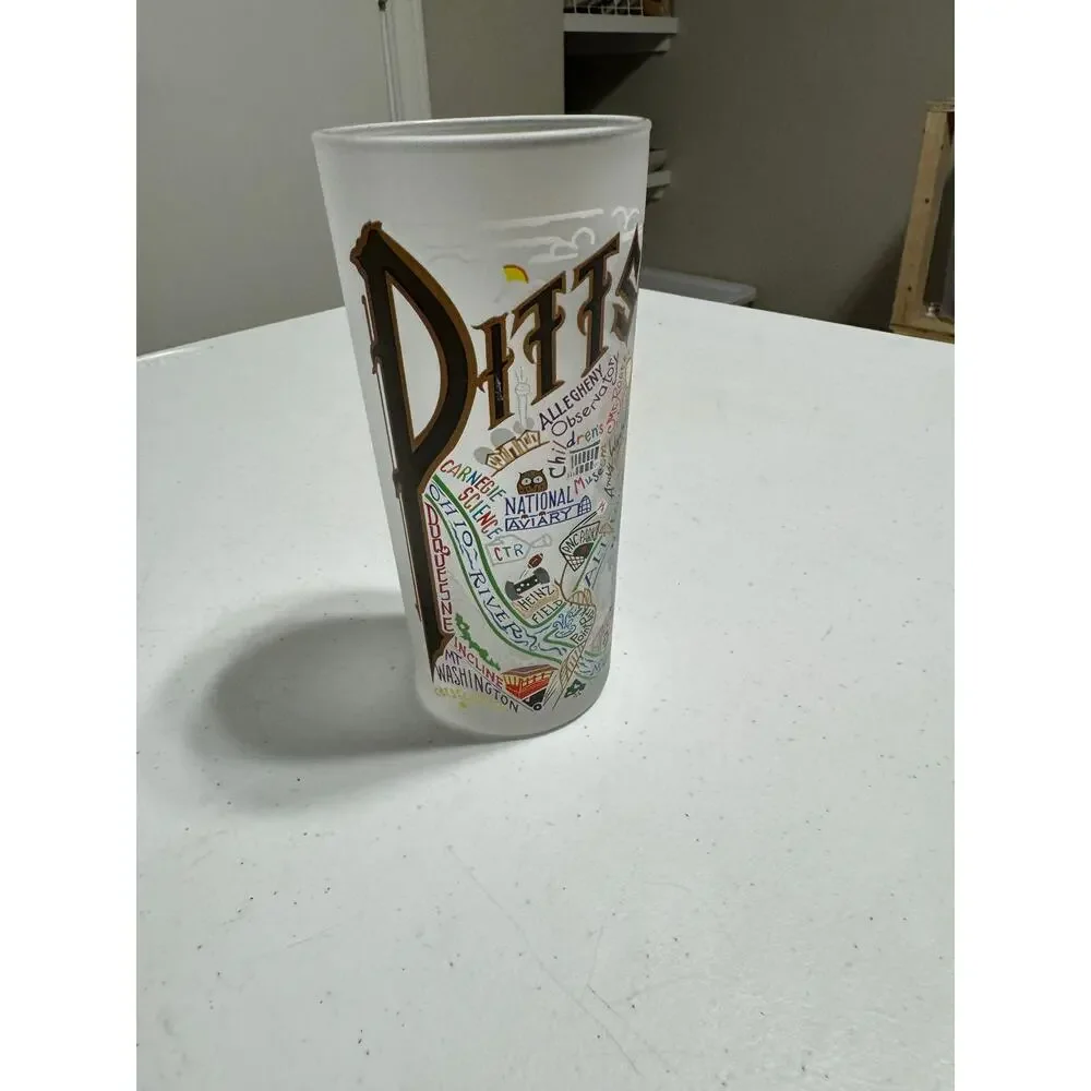 Cat Studio Pittsburg  Frosted Tall Glass